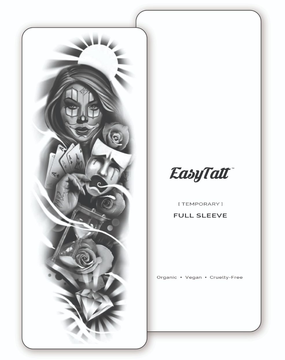 (Full Sleeve) The Joker - Temporary Tattoo