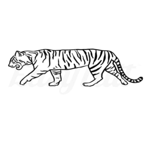 Tiger Style - Temporary Tattoo