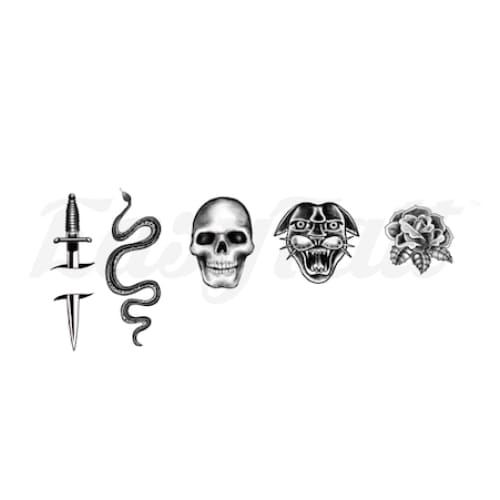 (new) Traditional Knuckles - Temporary Tattoo