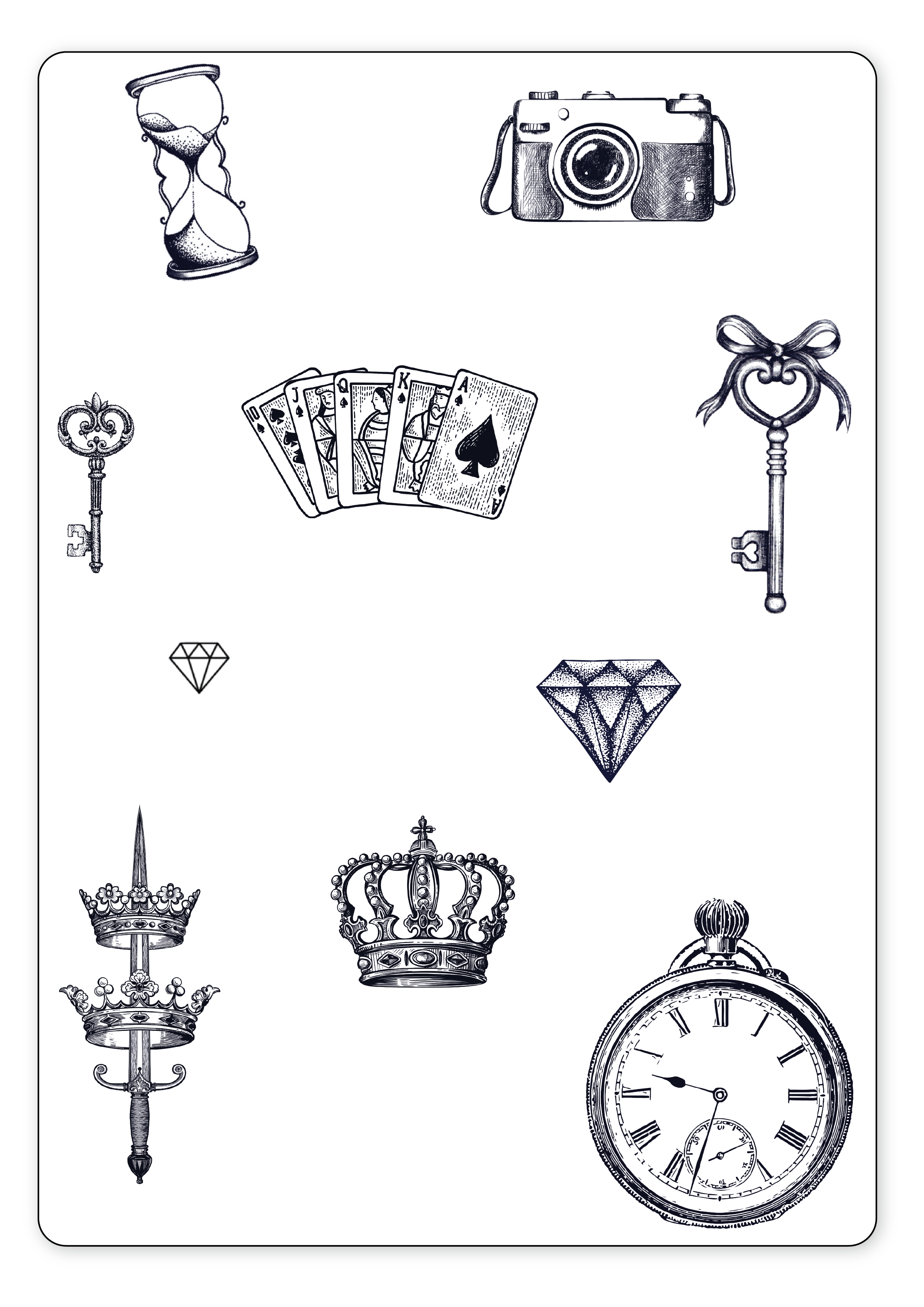 (11 Tattoos) Treasure Trove - Semi-Permanent Tattoos