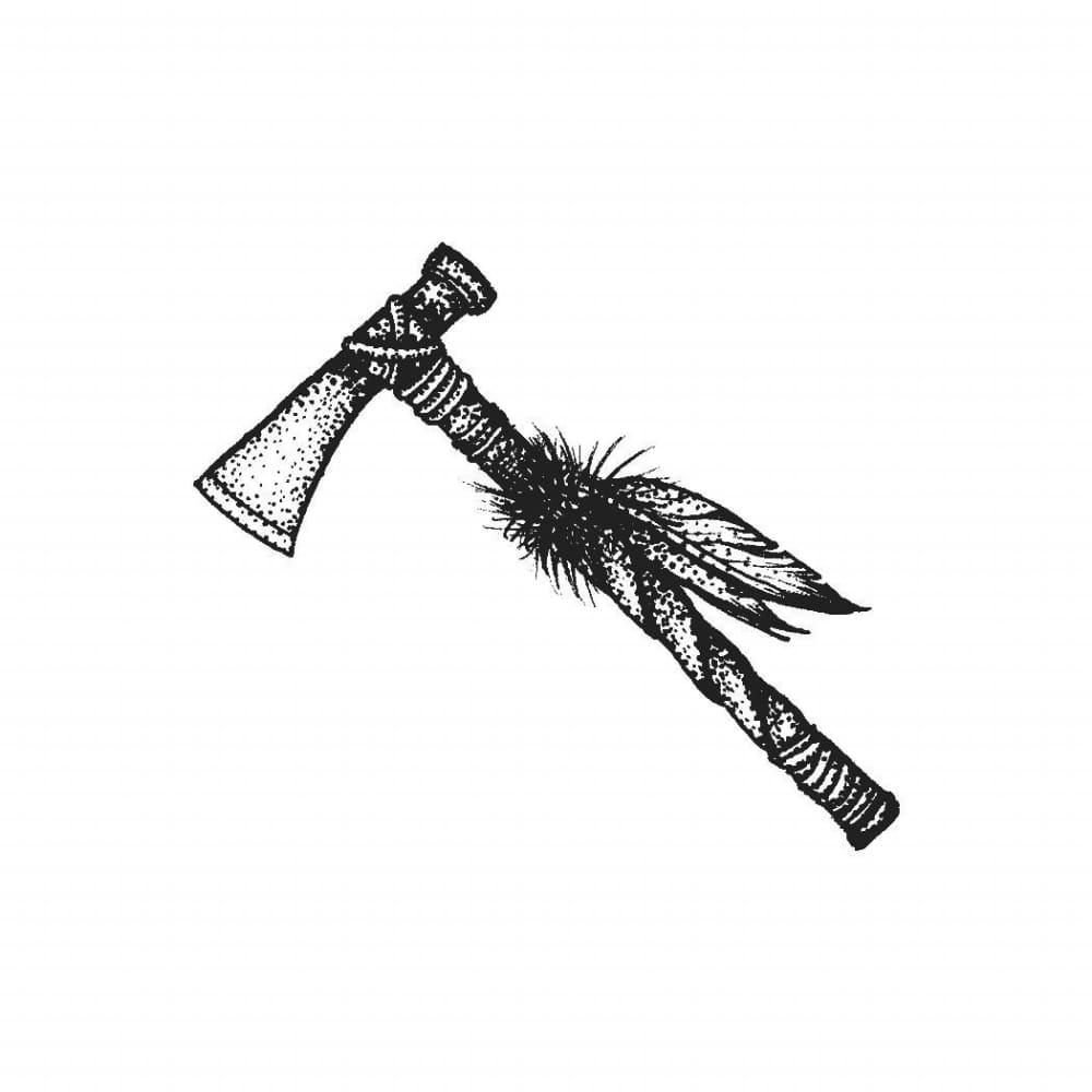 Tribal Axe - Temporary Tattoo