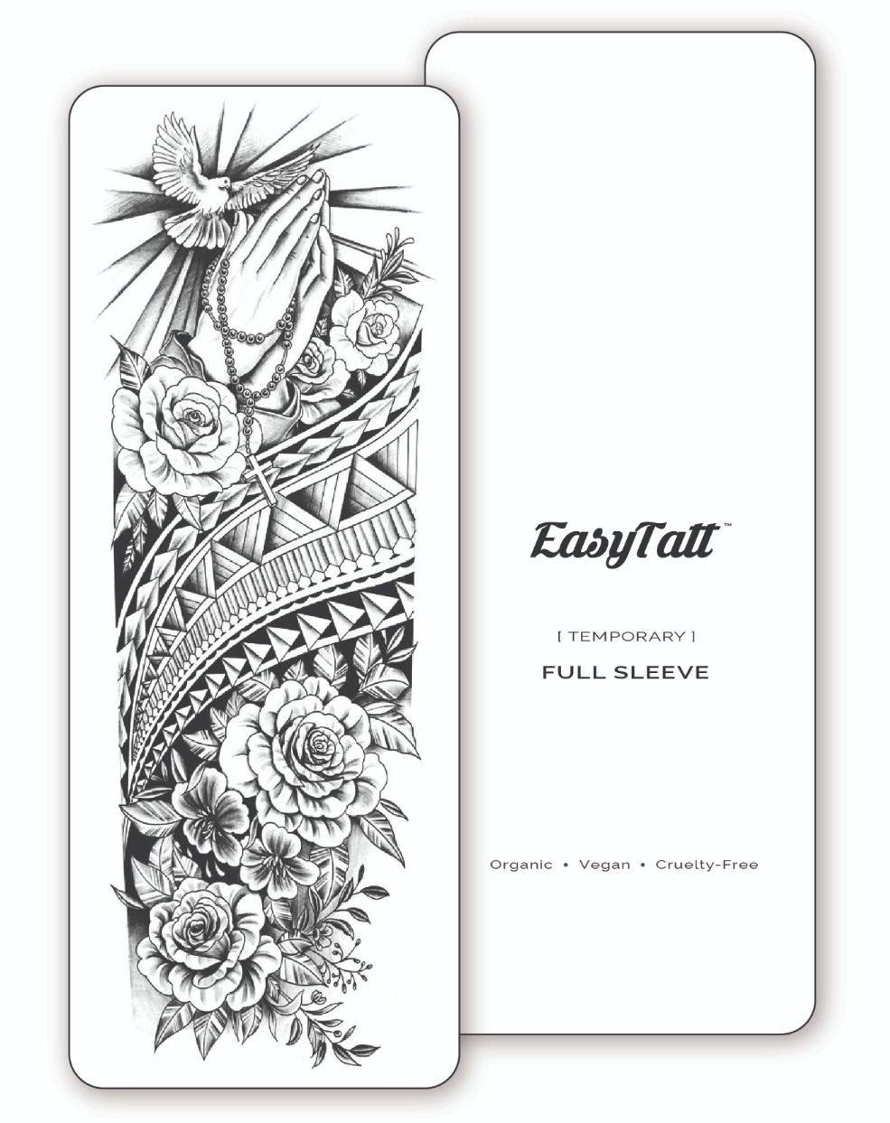 (Full Sleeve) Tribal Garden - Temporary Tattoo