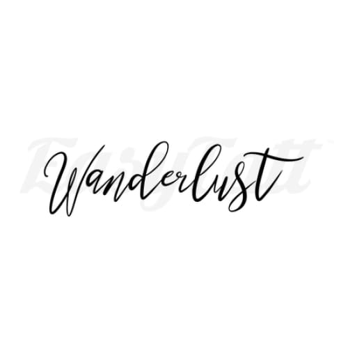 Wanderlust - By Eastern Cloud - Temporary Tattoo