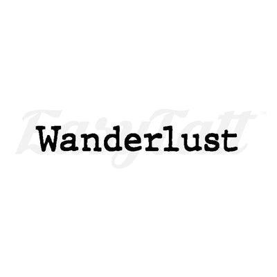 Wanderlust - Temporary Tattoo