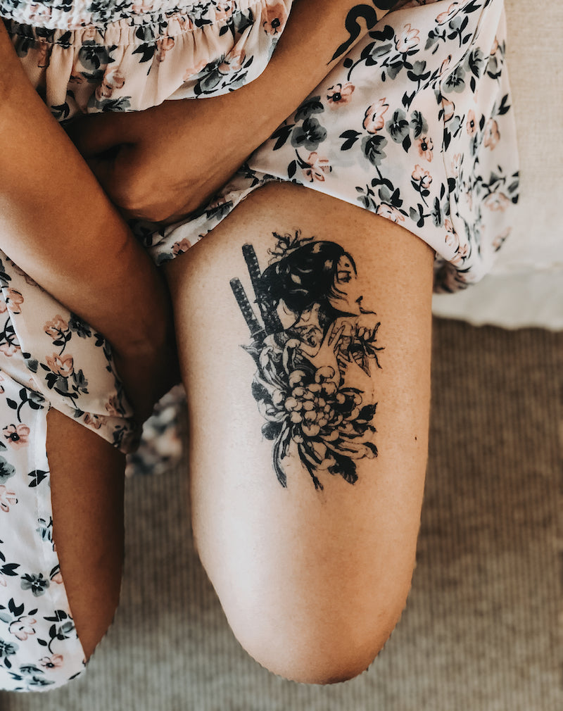 Warrior Woman - Semi-Permanent Tattoo