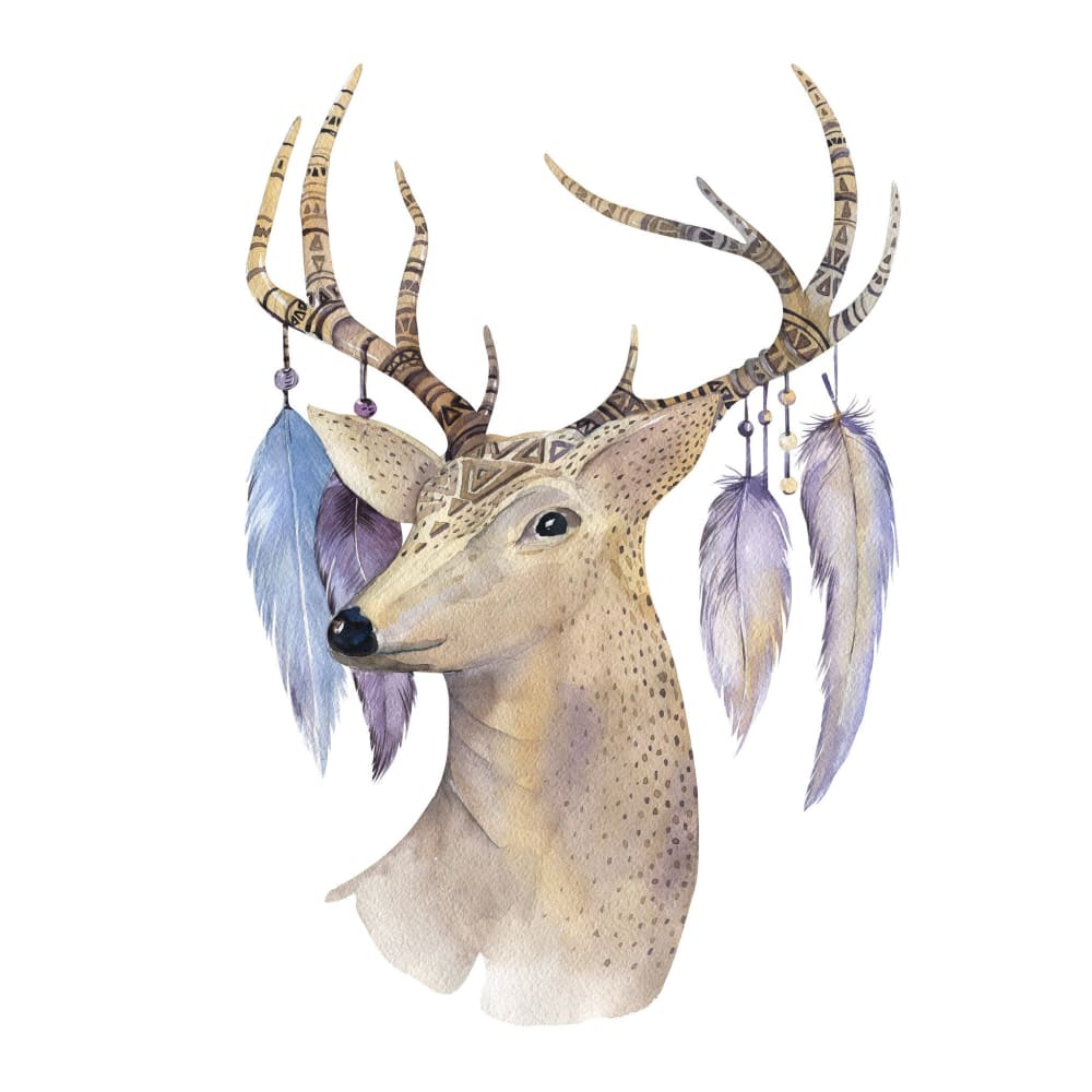 Watercolour Deer - Temporary Tattoo