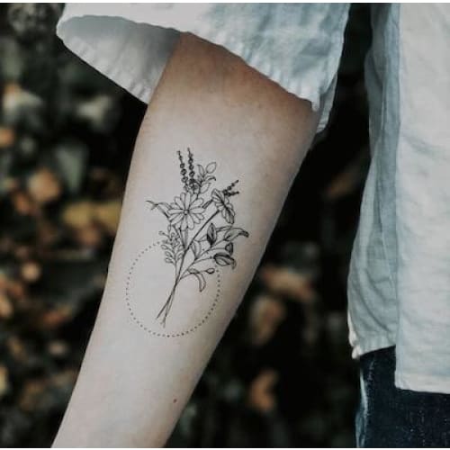 Wildflowers - Temporary Tattoo