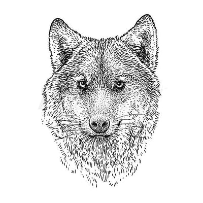 Wolf - Temporary Tattoo