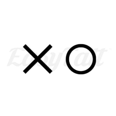 X and O - Temporary Tattoo