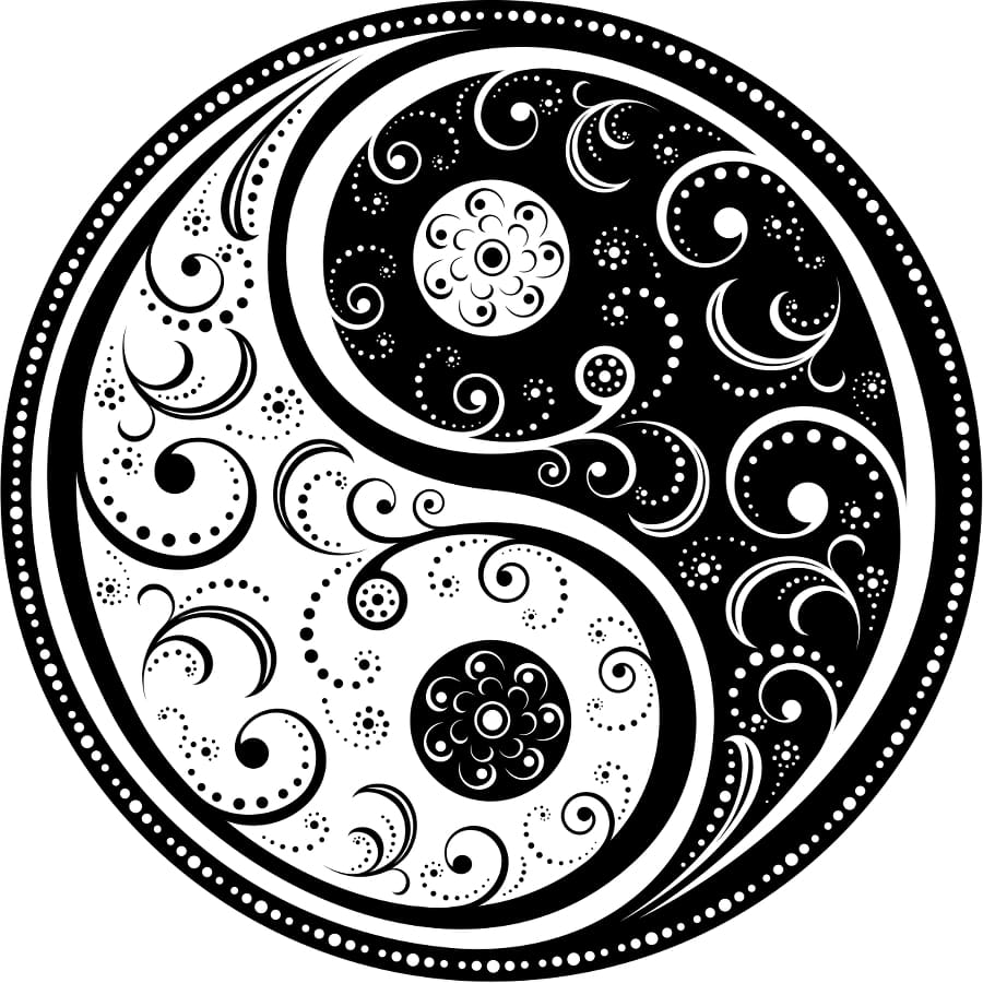 Yin & Yang - Temporary Tattoo