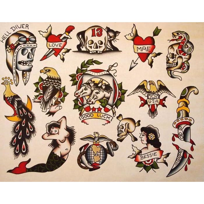 Tattoo Flash Set - Tattoos